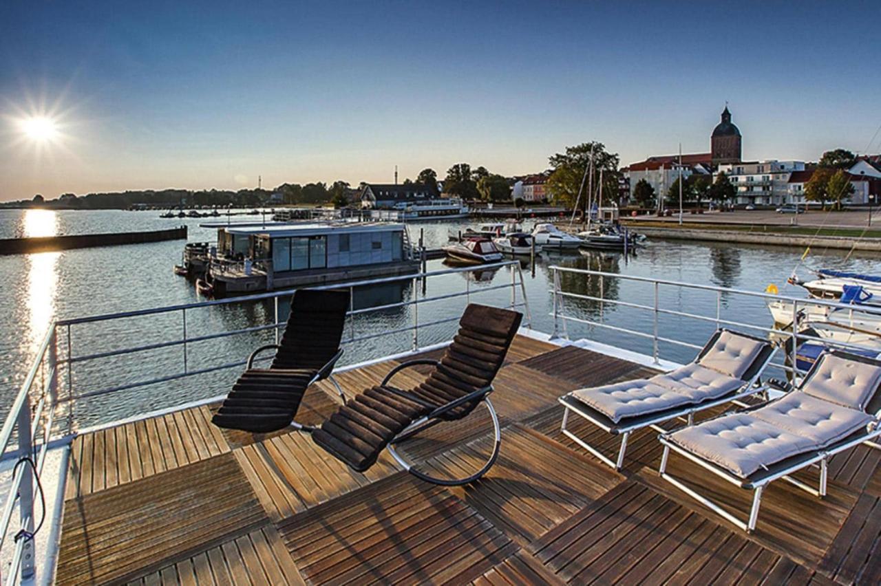 Hausboot Floating Houses Blue Active In Ribnitz-Damgarten Exterior foto